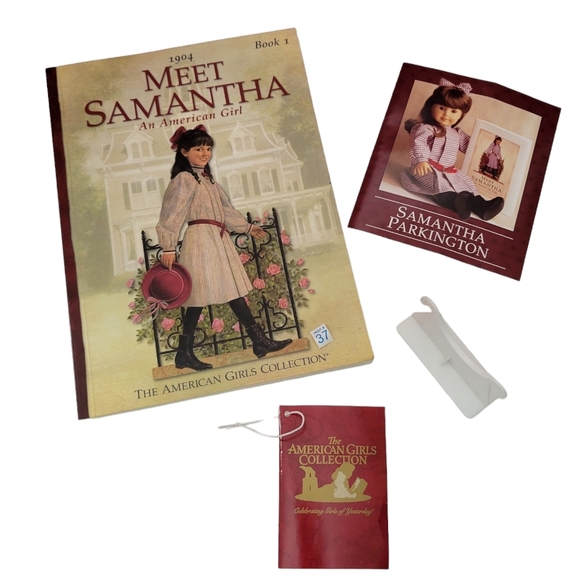 American Girl Doll Samantha PLEASANT COMPANY W Outfit Box Meet Book Hand Tag - Picture 8 of 12